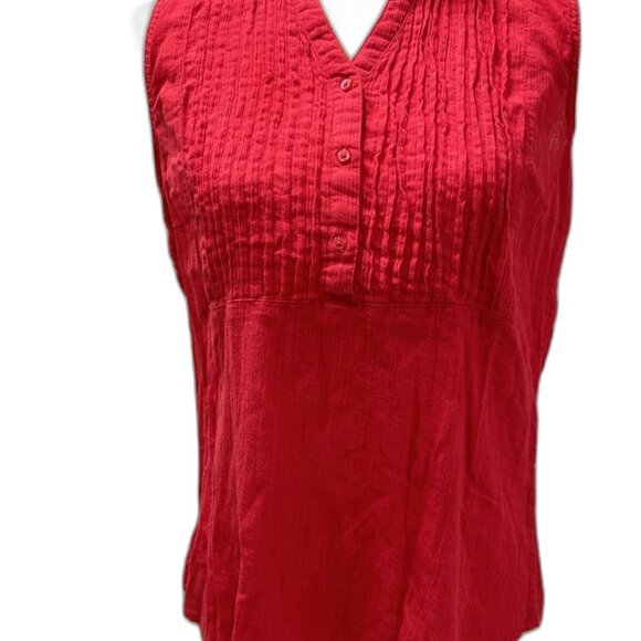 BIT & BRIDLE Sleeveless Top Tank Pink Size Medium - Picture 1 of 1